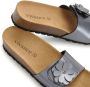 Vivance Slippers Mule sandaal open schoen met comfortkurk voetbed van leer en subtiele sleehak - Thumbnail 5