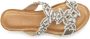 Vivance Slippers Mule zomerschoen sandaal met sleehak en modieuze glinsterende details - Thumbnail 4