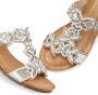 Vivance Slippers Mule zomerschoen sandaal met sleehak en modieuze glinsterende details - Thumbnail 5
