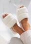 Vivance Slippers Pantoffel pluche pantoffels mule open schoen - Thumbnail 2