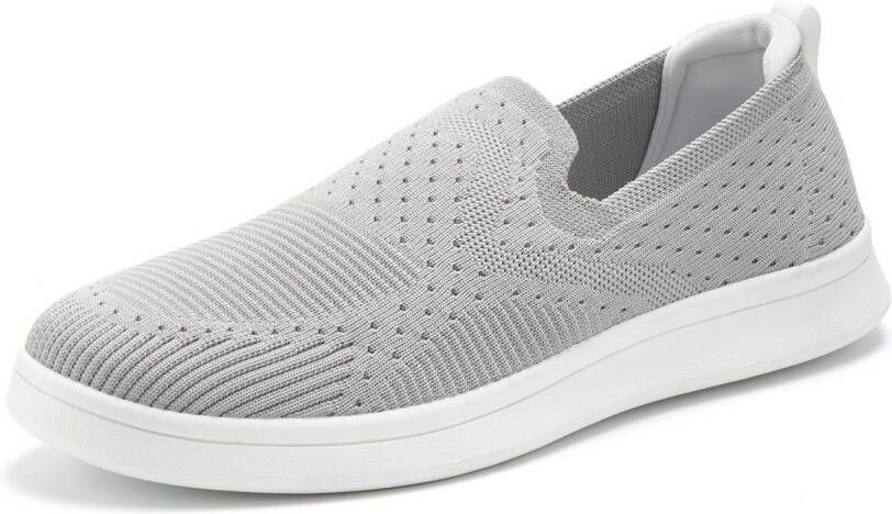 Vivance Sneakers textielschoen slip-on sneaker slippers om in te stappen vegan