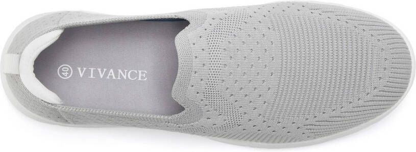 Vivance Sneakers textielschoen slip-on sneaker slippers om in te stappen vegan