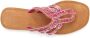 Vivance Teenslippers Sandaal pantoffel van leer met siersteentjes - Thumbnail 4