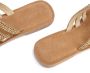 Vivance Teenslippers Sandaal pantoffel van leer met siersteentjes - Thumbnail 5