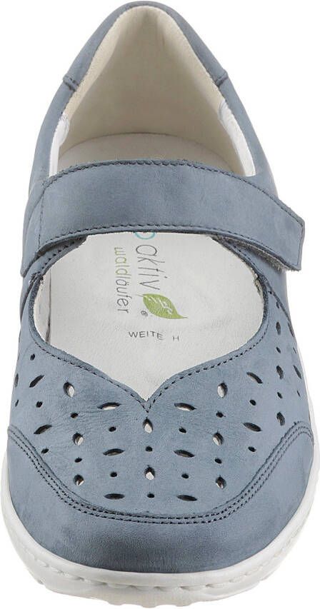 Waldläufer Ballerina's Henni Klittenbandschoen comfortschoen met perforatie H-breedte