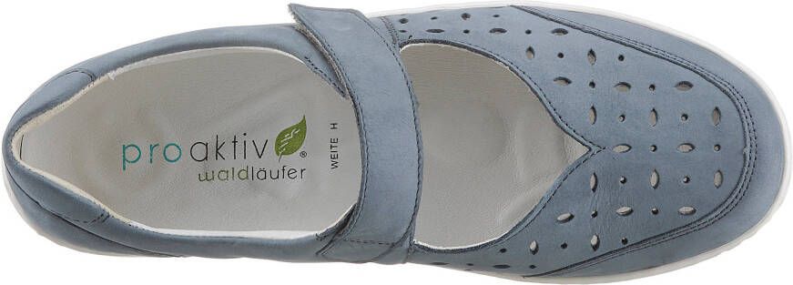 Waldläufer Ballerina's Henni Klittenbandschoen comfortschoen met perforatie H-breedte