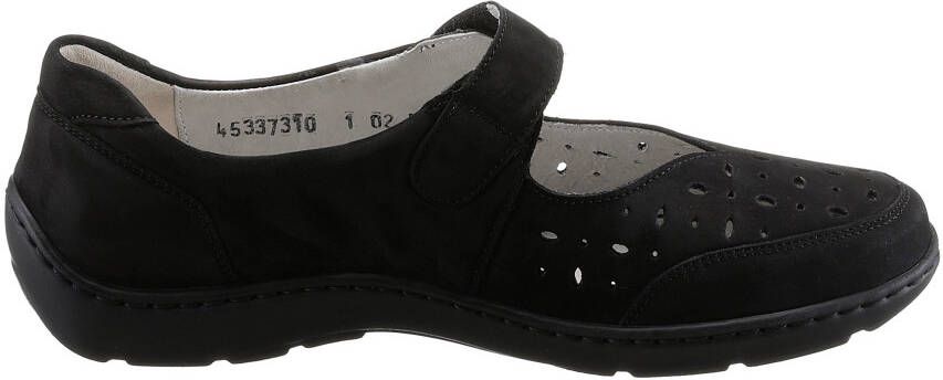 Waldläufer Ballerina's Henni Klittenbandschoen comfortschoen met perforatie H-breedte