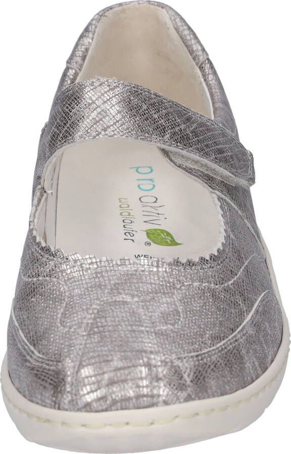 Waldläufer Ballerina's met riempje Henni Gespschoen comfort schoen klittenbandschoen met H-breedte