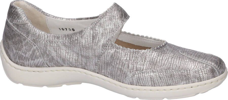 Waldläufer Ballerina's met riempje Henni Gespschoen comfort schoen klittenbandschoen met H-breedte