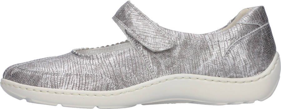 Waldläufer Ballerina's met riempje Henni Gespschoen comfort schoen klittenbandschoen met H-breedte