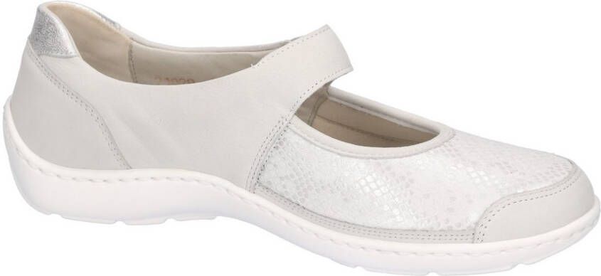 Waldläufer Ballerina's met riempje Henni lage schoen comfortabele schoen klittenbandschoen in breedte h (= zeer breed)