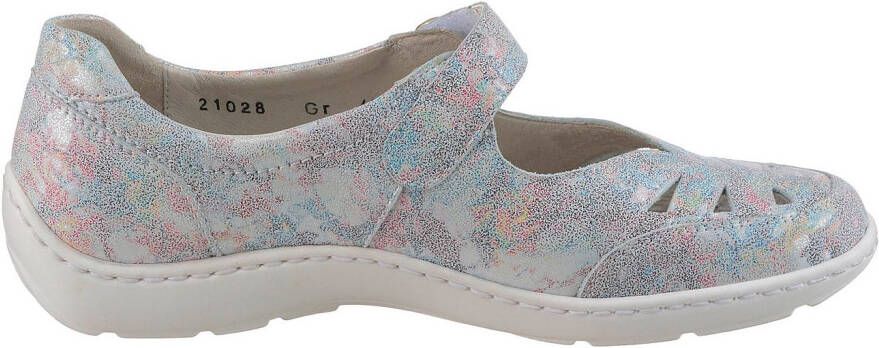Waldläufer Ballerina's met riempje Henni lage schoen comfortabele schoen perforaties comfortabele breedte h (= zeer breed)