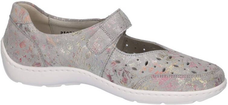 Waldläufer Ballerina's met riempje Henni sleehak lage schoen comfortabele schoen met perforatie breedte h
