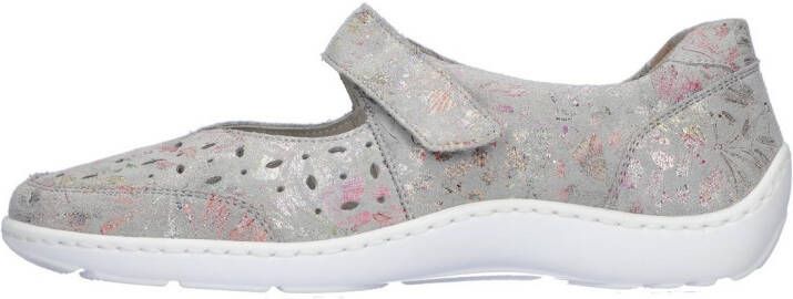 Waldläufer Ballerina's met riempje Henni sleehak lage schoen comfortabele schoen met perforatie breedte h