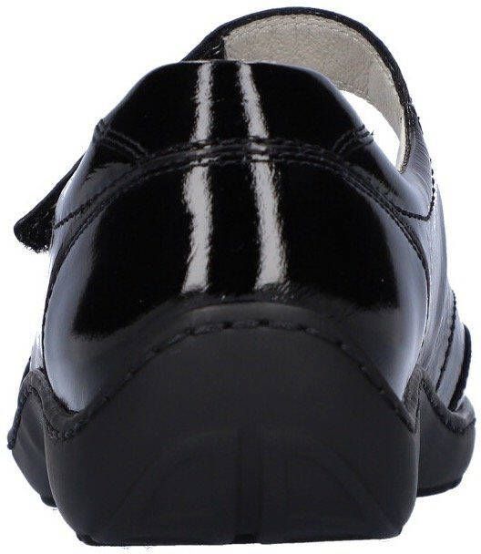 Waldläufer Klittenbandschoenen Henni in glanzende lak-look breedte h