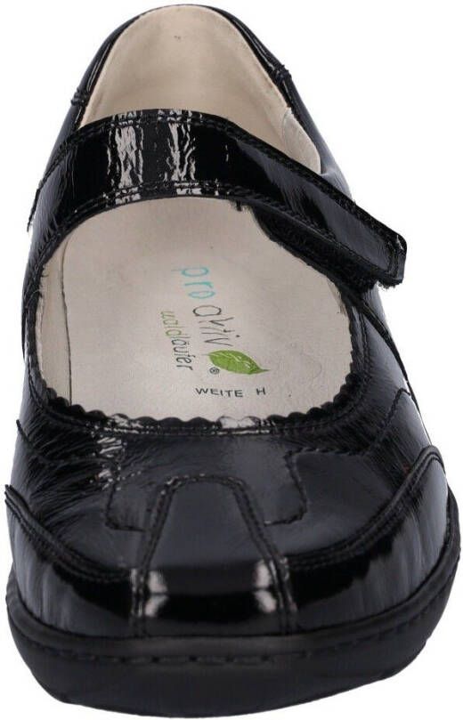 Waldläufer Klittenbandschoenen Henni in glanzende lak-look breedte h