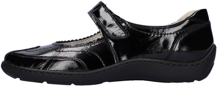 Waldläufer Klittenbandschoenen Henni in glanzende lak-look breedte h