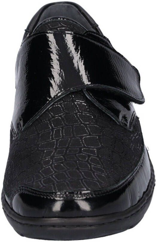 Waldläufer Klittenbandschoenen HENNI-Soft comfortabele schoen comfortabele schoen in lak-look breedte h = zeer breed