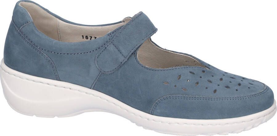 Waldläufer Klittenbandschoenen KYA Gespschoen comfortschoen ballerina met praktische klittenband