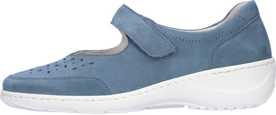 Waldläufer Klittenbandschoenen KYA Gespschoen comfortschoen ballerina met praktische klittenband