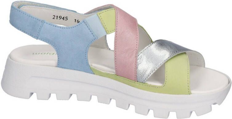 Waldläufer Plateausandalen H-NELE Zomerschoen klittenbandschoen sandaal in comfortbreedte H (= zeer wijd)
