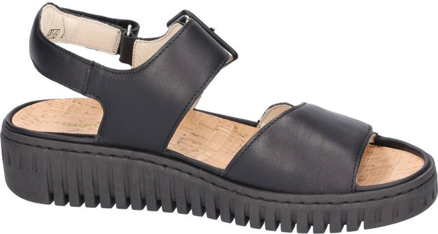 Waldläufer Plateausandalen H-Willow Zomerschoen klittenbandschoen comfortabele schoen met kurken voetbed H-wijdte