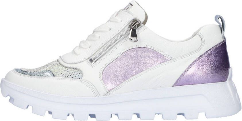 Waldläufer Plateausneakers H-AJALA lage schoen veterschoen vrijetijdsschoen met contrasterende afwerkingen breedte h