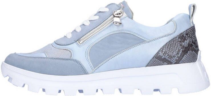 Waldläufer Plateausneakers H-AJALA lage schoen veterschoen vrijetijdsschoen met contrasterende afwerkingen breedte h