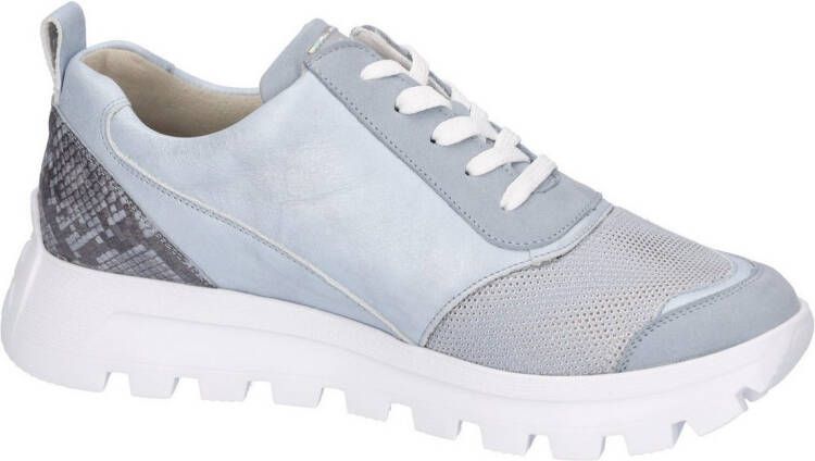 Waldläufer Plateausneakers H-AJALA lage schoen veterschoen vrijetijdsschoen met contrasterende afwerkingen breedte h