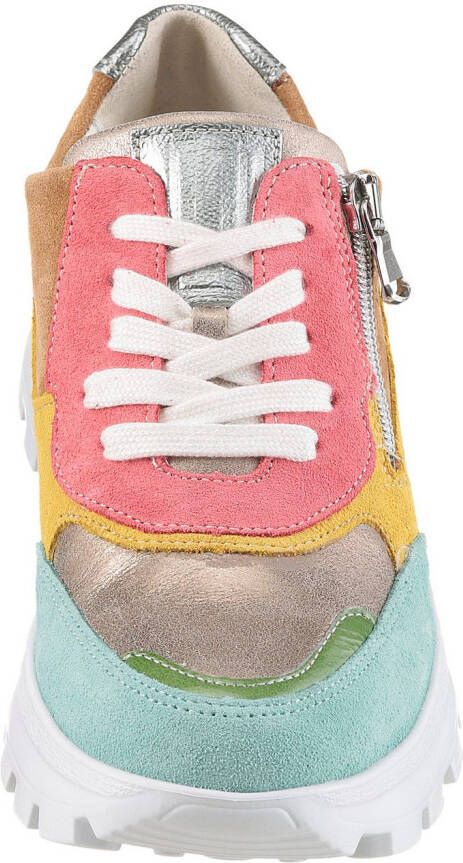 Waldläufer Plateausneakers H-AJALA veterschoenen lage schoen comfortabele schoen in h-breedte (=zeer breed)