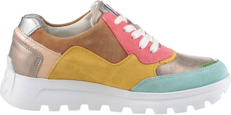 Waldläufer Plateausneakers H-AJALA veterschoenen lage schoen comfortabele schoen in h-breedte (=zeer breed)