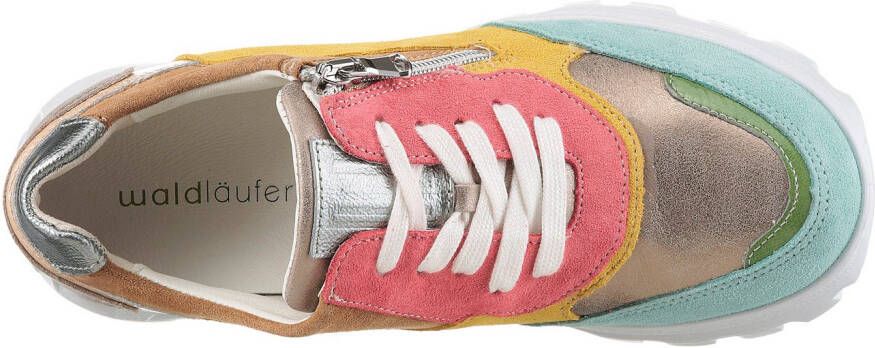 Waldläufer Plateausneakers H-AJALA veterschoenen lage schoen comfortabele schoen in h-breedte (=zeer breed)