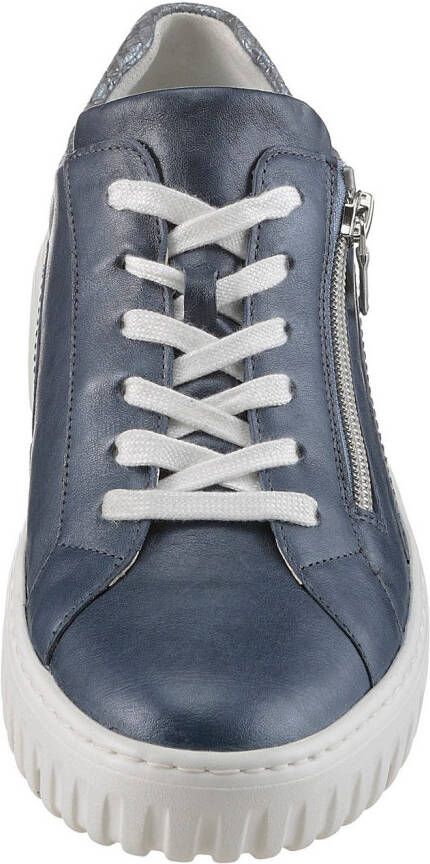Waldläufer Plateausneakers H-LIVIA veterschoenen lage schoen vrijetijdsschoen met buitenrits