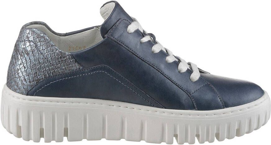 Waldläufer Plateausneakers H-LIVIA veterschoenen lage schoen vrijetijdsschoen met buitenrits