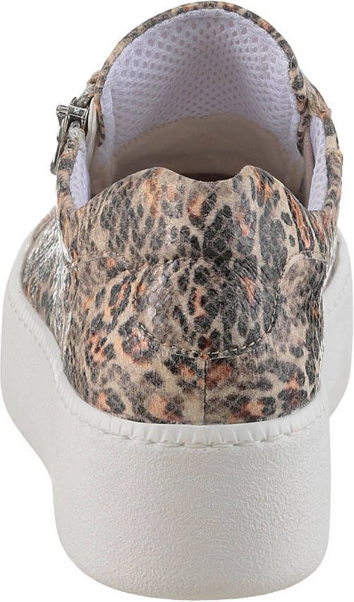 Waldläufer Plateausneakers H-NICKY vrijetijdsschoen lage schoen veterschoen met zijrits