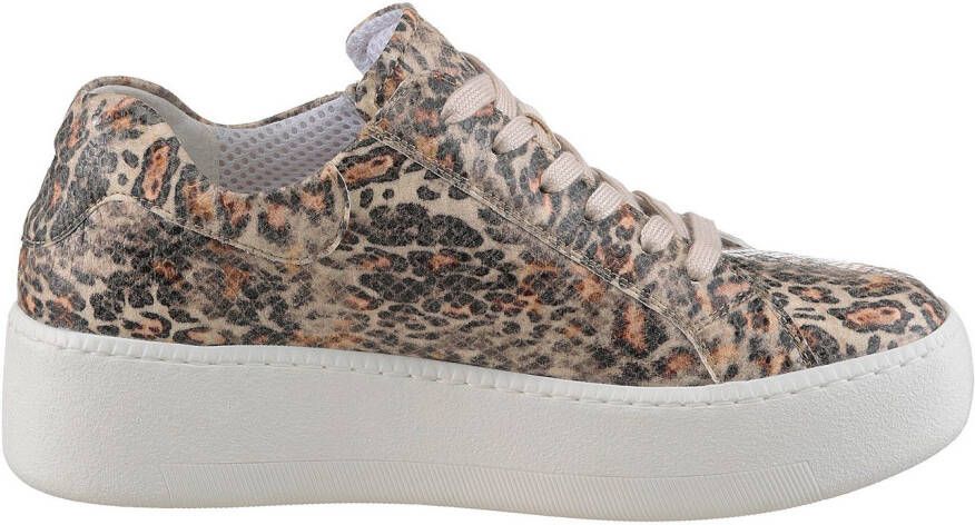Waldläufer Plateausneakers H-NICKY vrijetijdsschoen lage schoen veterschoen met zijrits