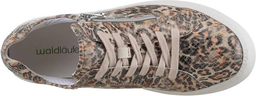 Waldläufer Plateausneakers H-NICKY vrijetijdsschoen lage schoen veterschoen met zijrits