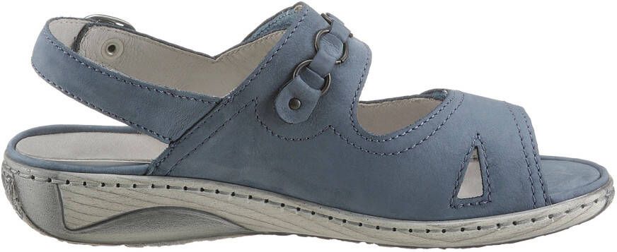 Waldläufer Sandalen Garda zomerschoen sandaal sleehak met drukknoop g-breedte