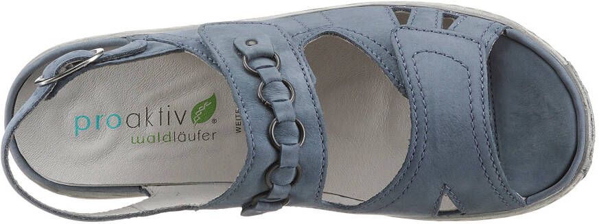 Waldläufer Sandalen Garda zomerschoen sandaal sleehak met drukknoop g-breedte