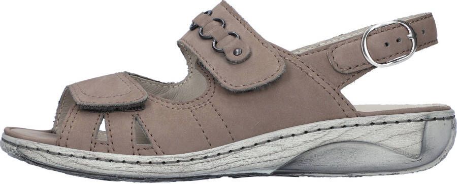 Waldläufer Sandalen Garda zomerschoen sandaal sleehak met drukknoop g-breedte