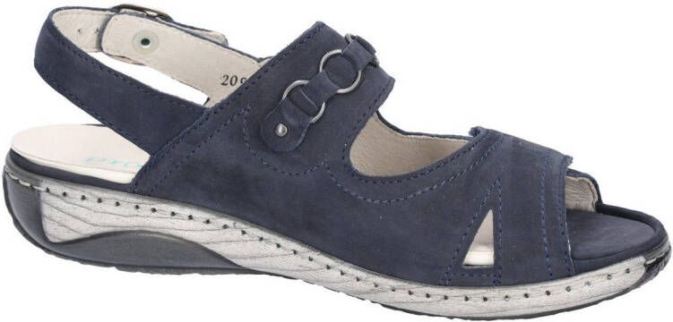 Waldläufer Sandalen Garda zomerschoen sandaal sleehak met drukknoop g-breedte
