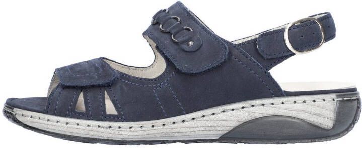 Waldläufer Sandalen Garda zomerschoen sandaal sleehak met drukknoop g-breedte