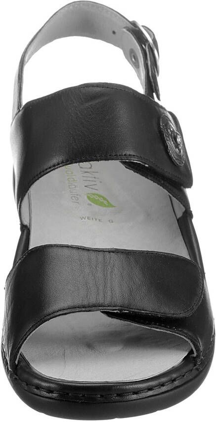 Waldläufer Sandalen GUNNA zomerschoen sandaal sleehak met klittenband breedte g = breed