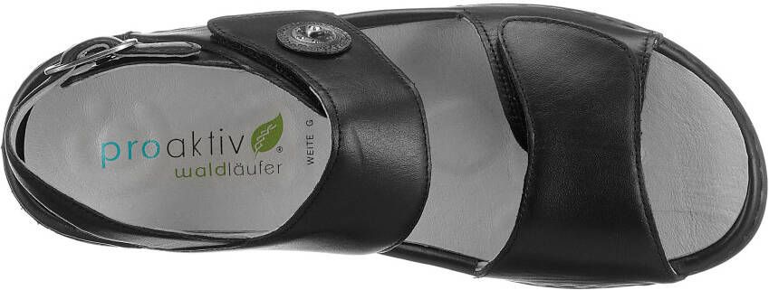 Waldläufer Sandalen GUNNA zomerschoen sandaal sleehak met klittenband breedte g = breed
