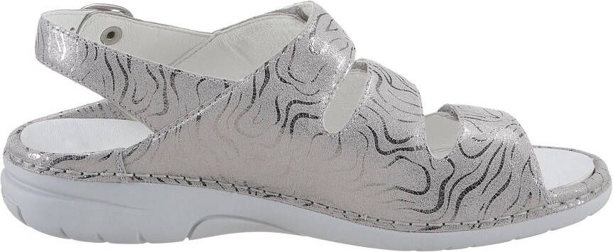 Waldläufer Sandalen GUNNA zomerschoen sandaal sleehak in metallic-look g-breedte