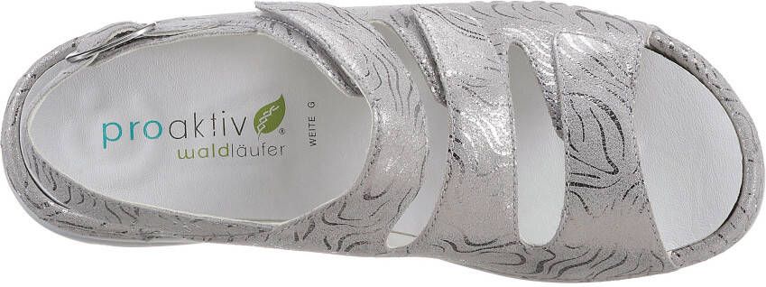 Waldläufer Sandalen GUNNA zomerschoen sandaal sleehak in metallic-look g-breedte