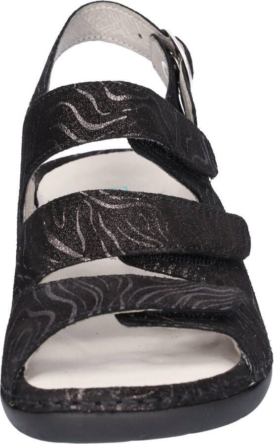 Waldläufer Sandalen GUNNA zomerschoen sandaal sleehak in metallic-look g-breedte
