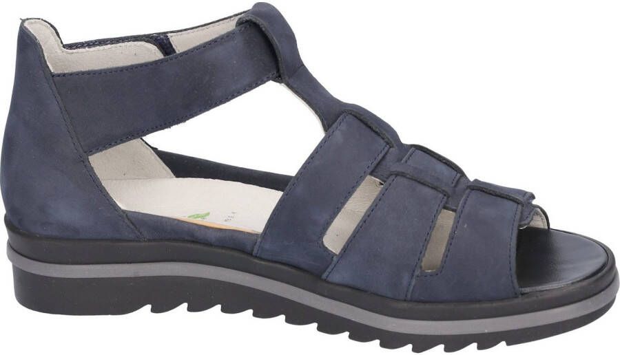 Waldläufer Sandalen HAKURA zomerschoen sandaal sleehak met klittenband comfortabele breedte h
