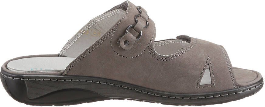 Waldläufer Slippers Garda sleehak zomerschoen pantoffels met juwelenapplicatie wijdte g