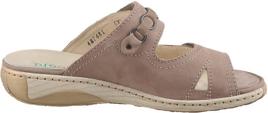 Waldläufer Slippers Garda sleehak zomerschoen pantoffels met juwelenapplicatie wijdte g